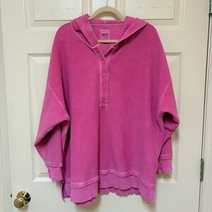 Aerie Fuchsia Hooded Sweater